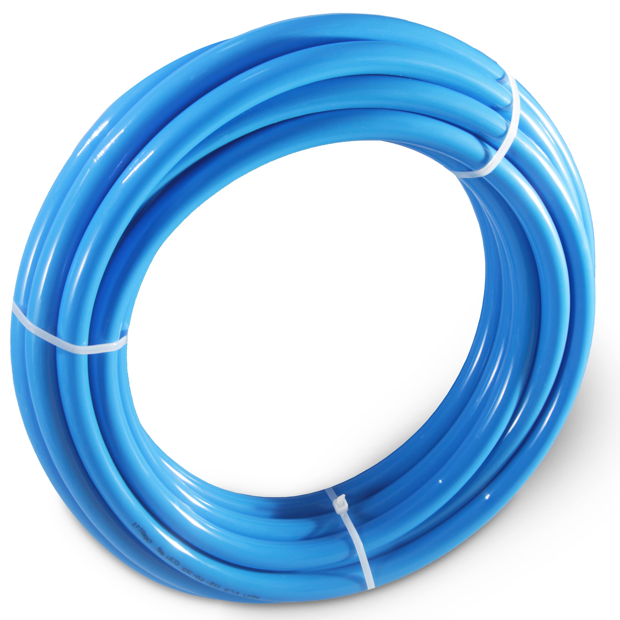 Tubo neumático de poliuretano de 1/2 pulgadas OD manguera de aire azul compresor de aire tubo de manguera de línea de poliuretano para tubos de aire o transferencia de fluidos, 10 metros 32.8
