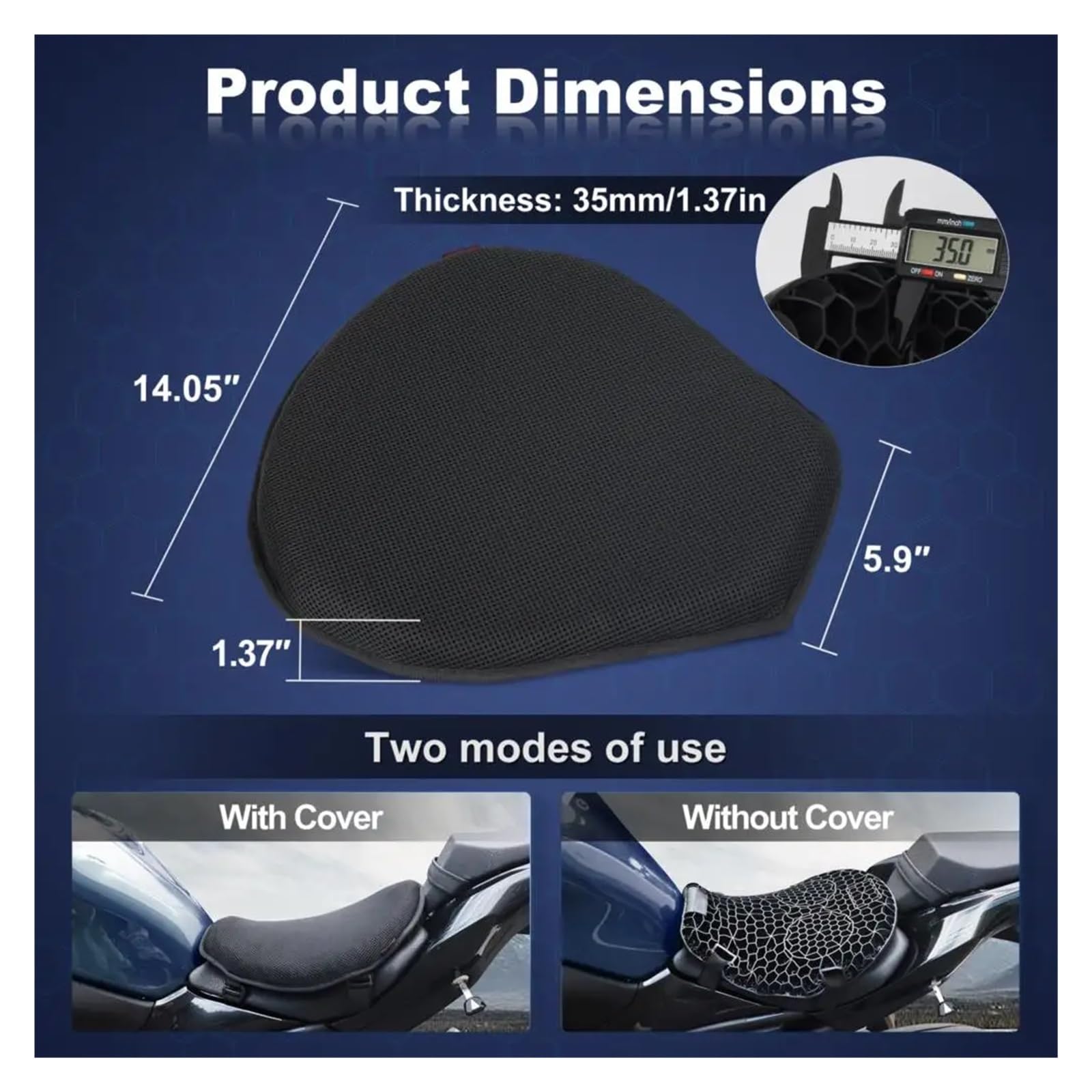 Cuscino Per Sella Moto Cuscino Per Sella Gonfiabile Universale 3D Antiurto Cuscino Per Sella Accessori Per Moto Cuscino sediles