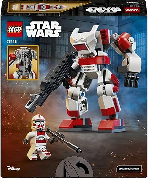 LEGO Star Wars Klon Şok Trooper Robotu 75448 | 6 Yaş ve Üzeri Kız ve Erkek Çocuklar için Duruşu Ayarlanabilir Minifigür İçeren Oyuncak Yapım Seti, Hediye Fikri (151 Parça)