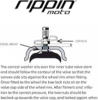 Vista 9 de 2.75/3.00-19 Tubo interior resistente (70/100-19) de 2.5 mm de espesor - Válvula TR4 - Se ajusta a la mayoría de neumáticos de motocross de 3.0-19