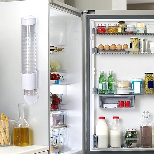 Miniatura 7 de Dispensador de vasos, enfriador de agua, soporte para tazas de 5 a 7 onzas, cono o fondo plano, montaje en pared de placa de pasta o tornillo,