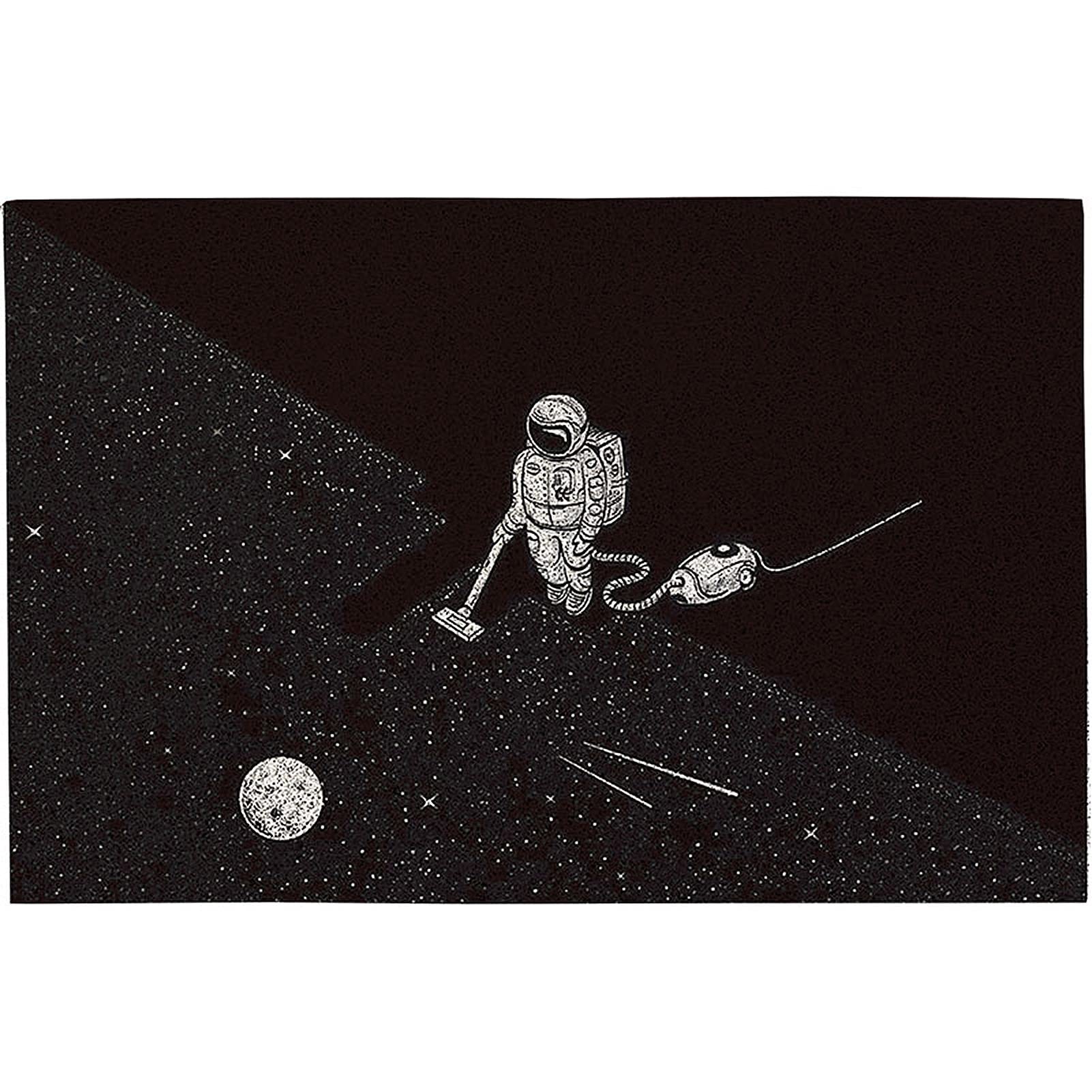 Tapis de porte astronaute en PVC pour garder une entrée propre sans glisser