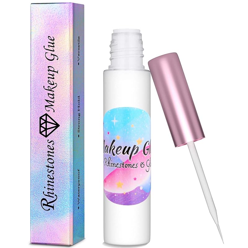 Cola facial shynek para pedrarias e glitter, tubo com 1 unidade