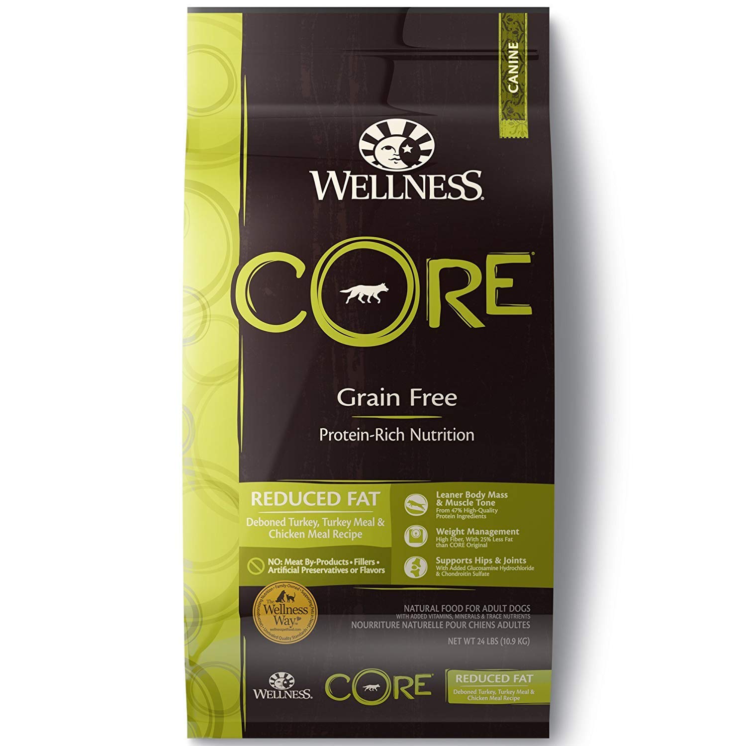 Core Natural Grain Free Reduced Fat Dog Food, 24 Lb Bag