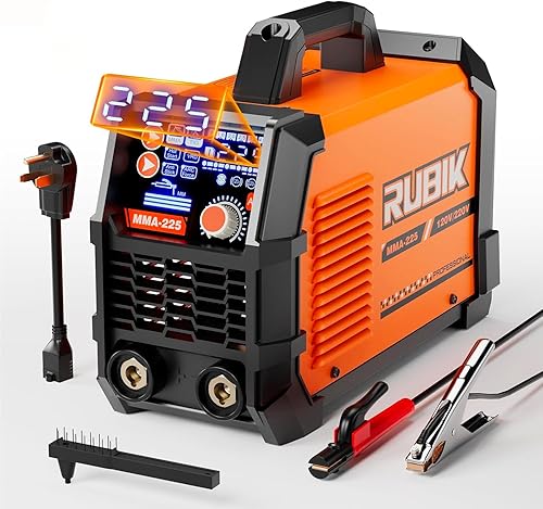 Soldador de palo de 225 amperios con pantalla LCD grande, inversor digital IGBT, máquina de soldadura portátil de 110 V220 V. Las características