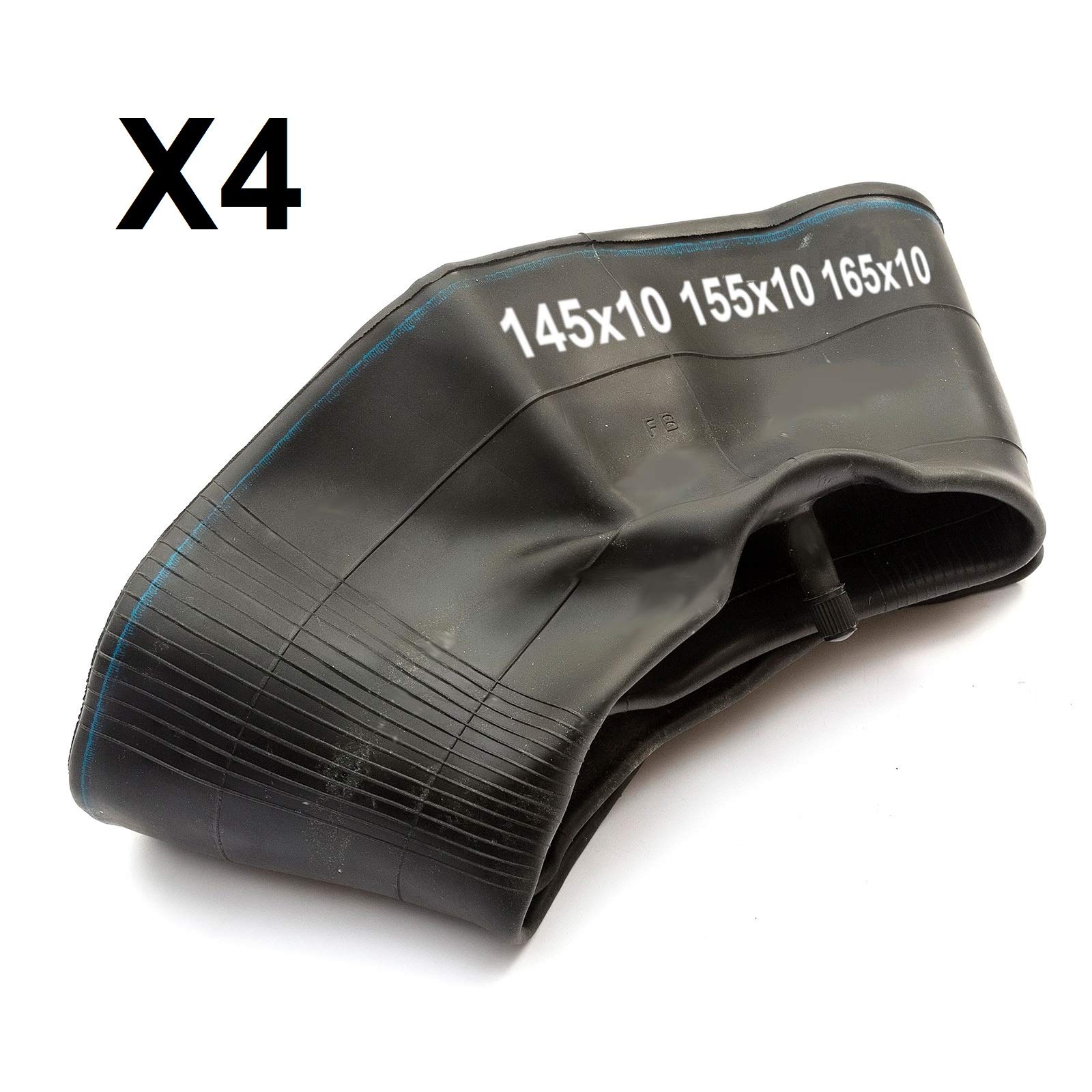 4x 10'' Van Tyre Inner Tube 145x10 155x10 165x10 60/65/70/80 Profile Straight Valve Van Wheel