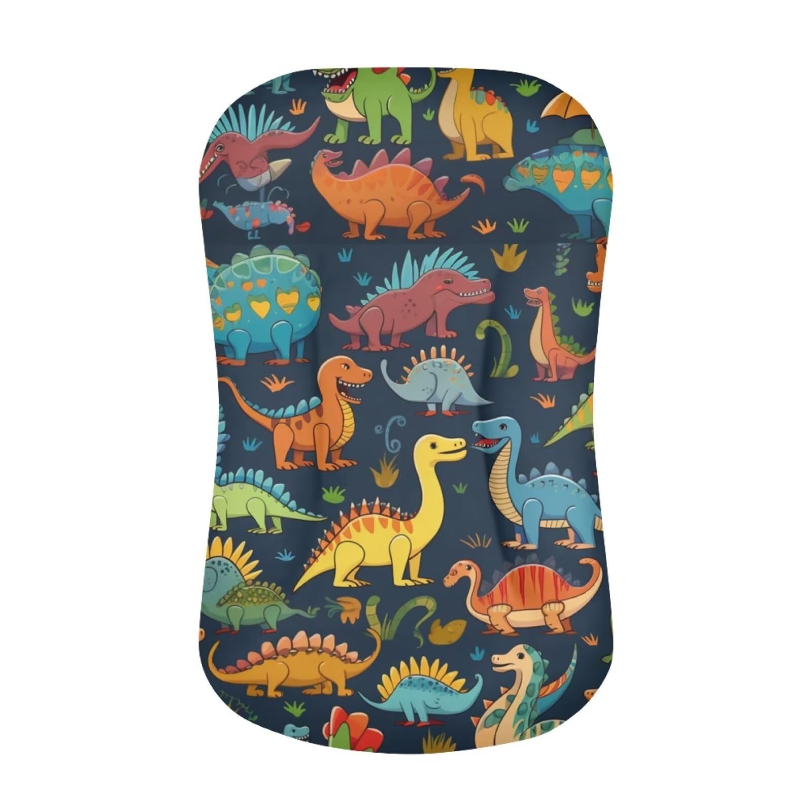 Zanxiantu Dino Colorful Lounger Baby Sleep Baby Pillow Nest Lounger 0-24 Months Newborn Snuggle Me Organic Cover