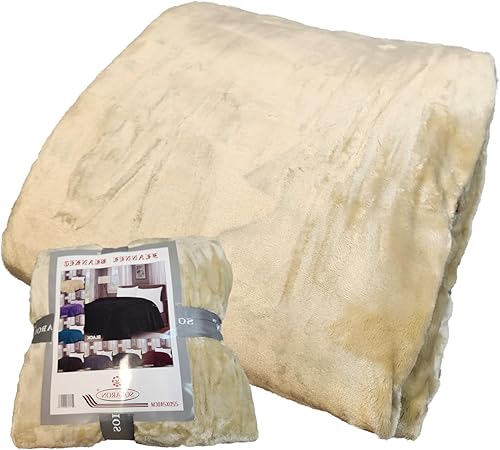 Miniatura 10 de SOLARON Manta Queen suave extra grande para otoño, invierno, primavera, todas las estaciones, acogedora y cálida de 430 GSM, peso medio, forro polar