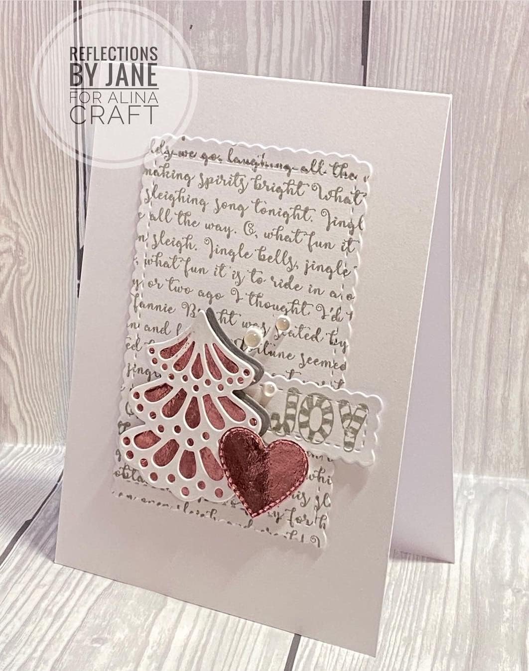 Alinacutle 5/PK-Rectangle, Scallops Border Nesting Frame Die Cut, Card Background Metal Cutting Die, Card Frame Die Set,Paper Craft Die-Cuts,DIY Card Metal Punch Template,Classic Nesting Frames