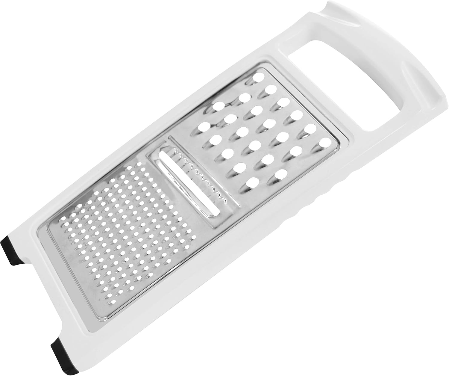 Fackelmann 10, 8x4, 5" Of Abs/Stainless Steel "Arcadalina" Universal Grater, White/Silver