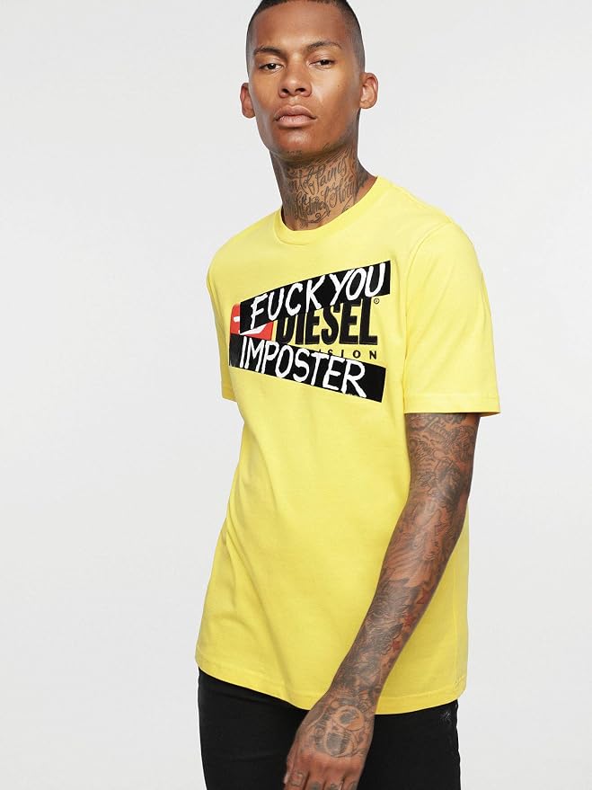 Amazon | (ディーゼル) メンズ Tシャツ ロゴTシャツ 00SVF00CATJ XXS