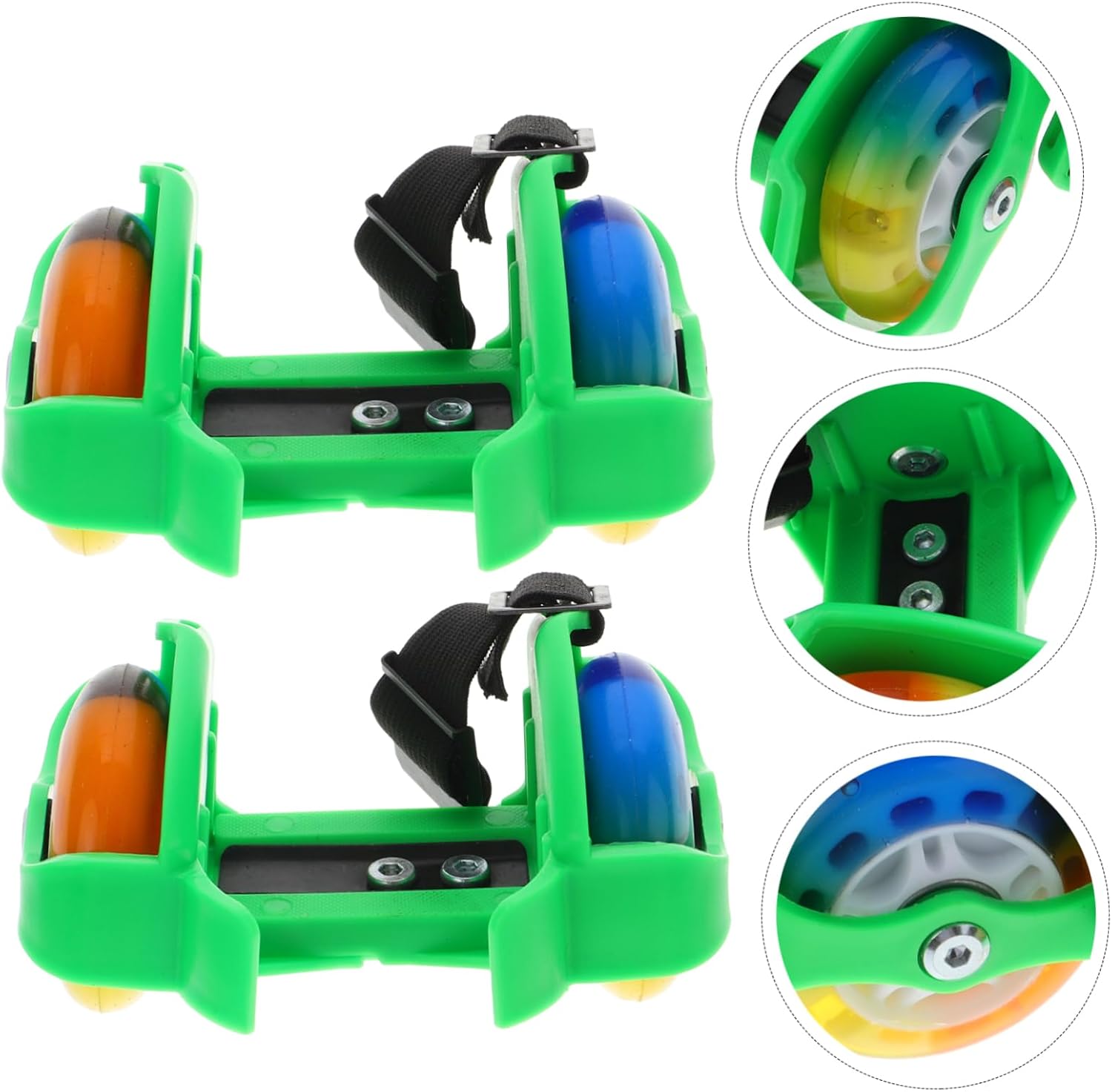GANAZONO Adjustable Boys and Girls Roller Skates Pu Rubber Glowing Wheels Comfortable Skate Shoes Outdoor Training