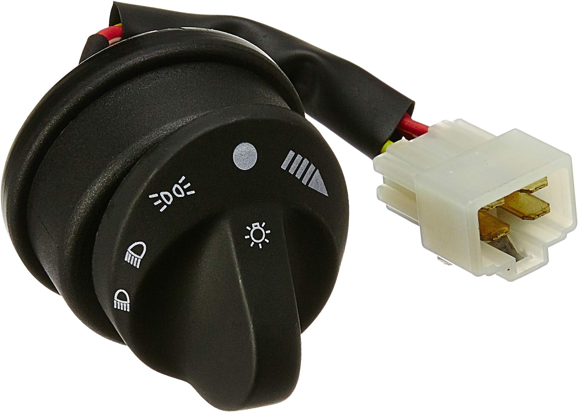 UNO Minda SW-0554D-M01 Light Switch- with Wire (1 Coupler) - Round Knob, Plastic Body