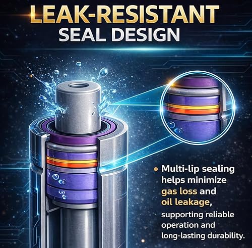 Miniatura 4 de Cantidad (2) puntales de elevación de capó delantero QiMox compatibles con Ford F-150  Lincoln Mark LT 2004 2005 2006 2007 2008  Lincoln Mark LT