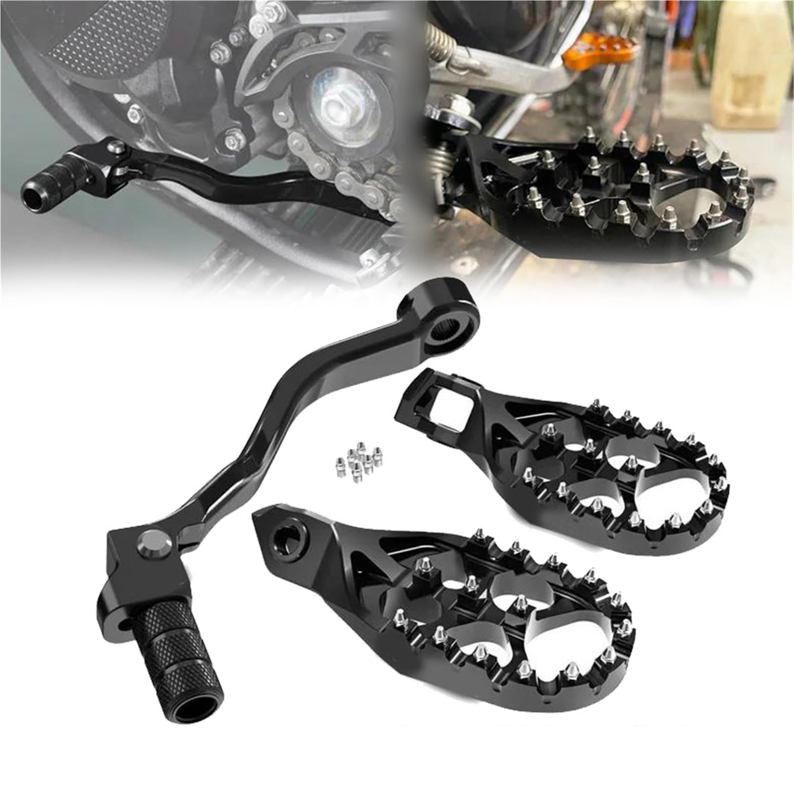 Repose-pieds pour Husqvarna 125 250 300 idéal pour sorties enduro
