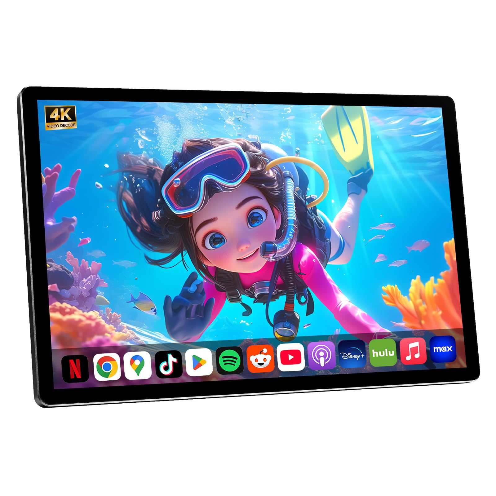 11.5" Android 13 Car TV,Touchscreen Headrest Monitor for Car Back Seat Entertainment System,Support Phone Wireless Mirroring Sync Screen HDMI SD Card USB 4K Video Playback (2G+32G(1*pc))