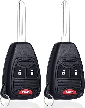 Key Fob Keyless Entry Remote Control Compatible with Dodge Charger Durango Magnum Nitro Ram 1500 2500 3500/Jeep Commander Compass Grand Cherokee Patriot Wrangler Replacement for OHT692427AA 3 Button