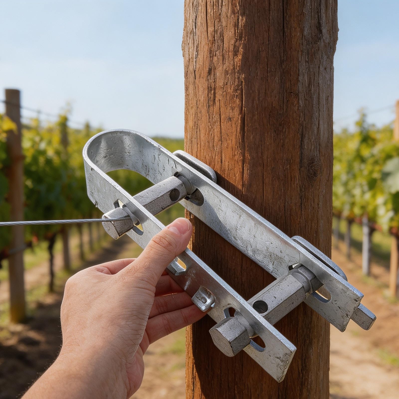 INOOMP Tenditore per cavi per da esterno, tenditore a cricchetto per cavi metallici