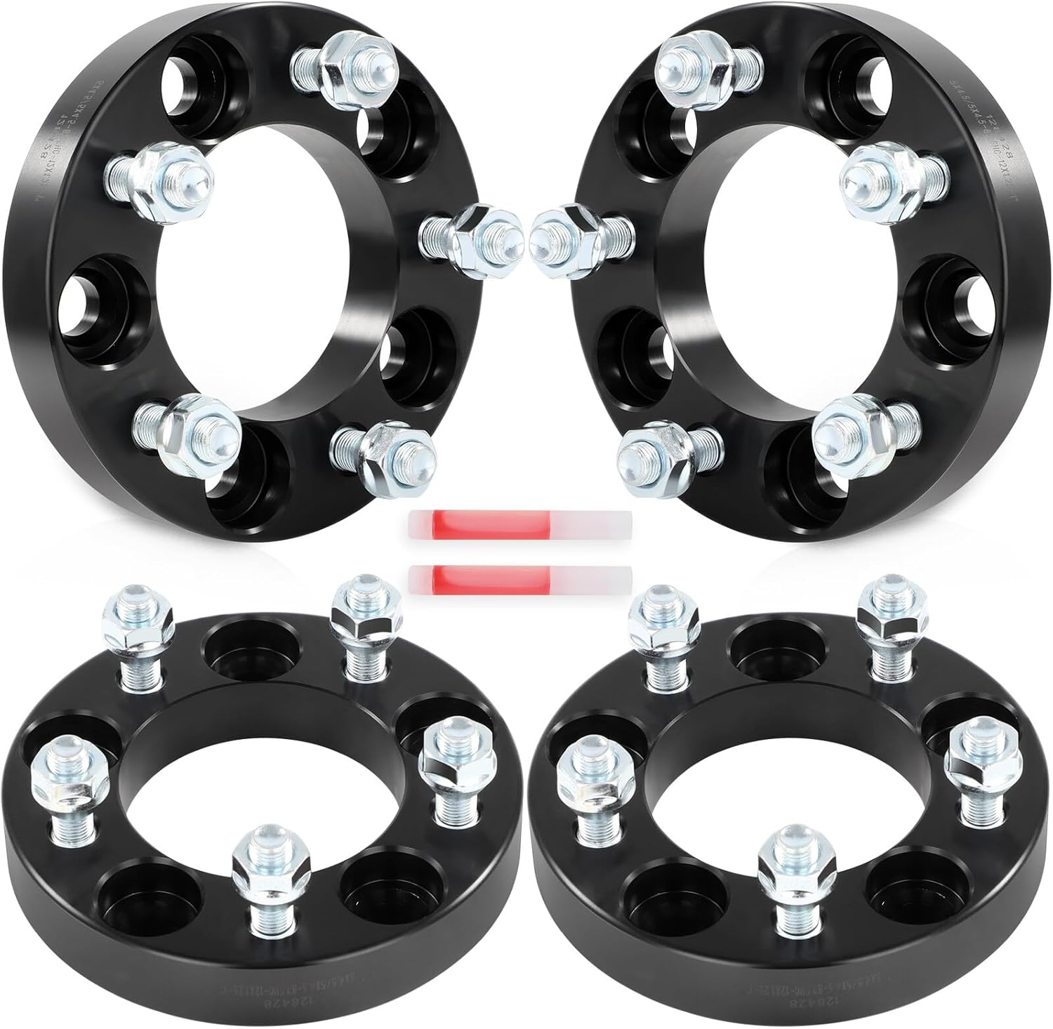 SCITOO 1 inch Wheel Spacers 5x4.5 4X for Subaru Ascent B9 Tribeca Forester Impreza Legacy Outback SVX Tribeca WRX WRX STI for Nissa Bore 82.5mm Studs 12x1.25 5Lug Wheel Spacers Adapters