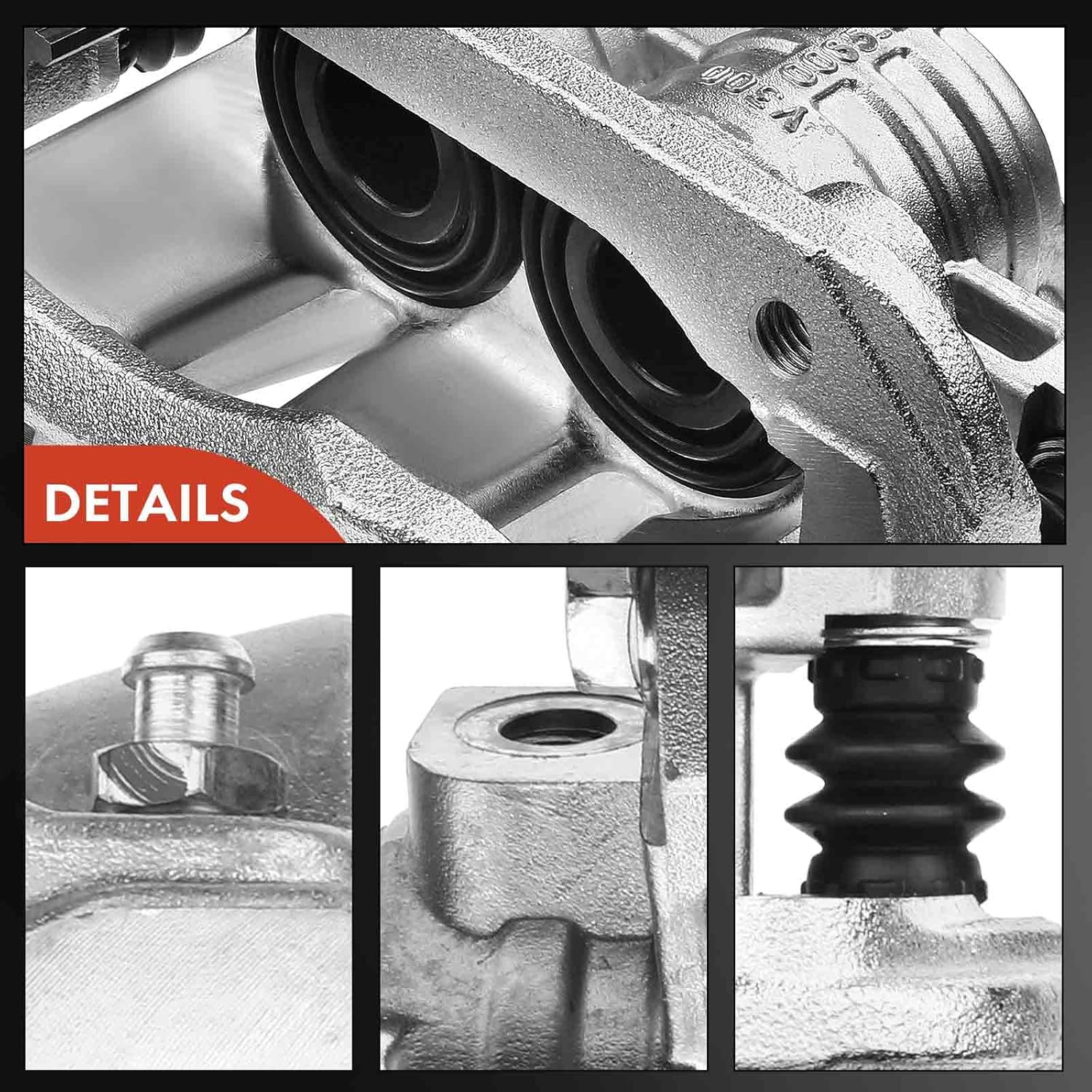 A-Premium Disc Brake Caliper Assembly with Bracket Compatible with Select Ford Models - For Mustang 2005 2006 2007 2008 2009 2010 2010 - Front Right Passenger Side