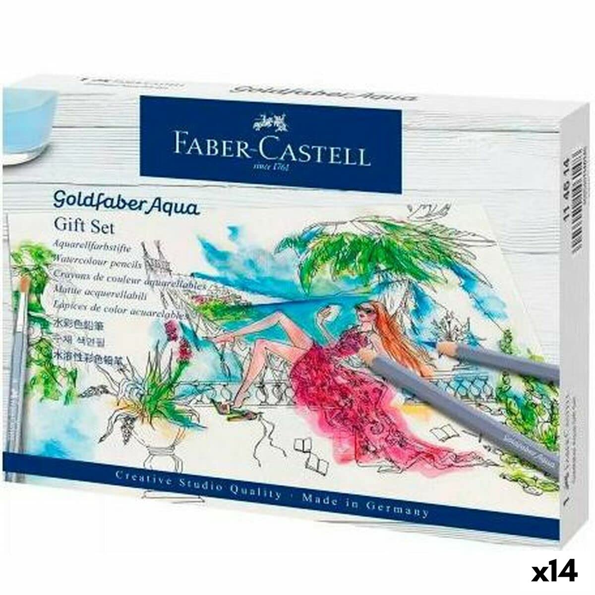 Faber-Castell- Set de Lápices, Multicolor, Estándar (S8421889)