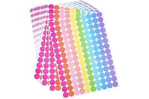 10 Colors Circle Stickers, 2800 Pieces 3/4" Color Coding Stickers for Classrooms Offices Labeling Marking