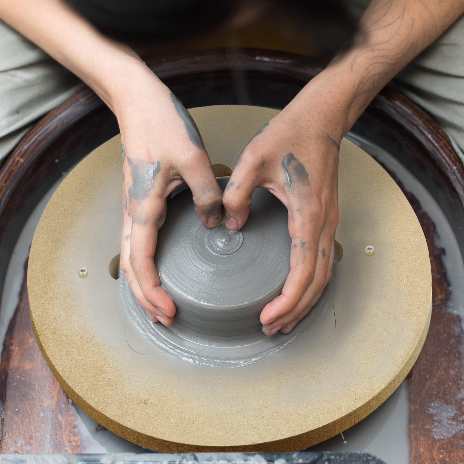 Ceramic Wheel Bat 14 Inch Round Pottery Bat Sculpting Ceramic Bat T