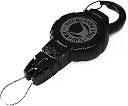 Boomerang Cabos retráteis de equipamento para mergulho com um cabo Kevlar e encaixe universal – Ótimo para medidores de mergulho, lanternas, câmeras e muito mais – Feito nos EUA