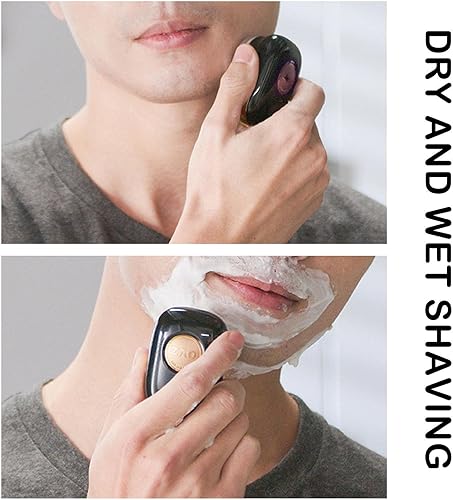 Miniatura 7 de Maquinilla de afeitar eléctrica para hombres, mini afeitadora eléctrica portátil, tamaño de bolsillo, afeitadora portátil húmeda y seca para hombre,