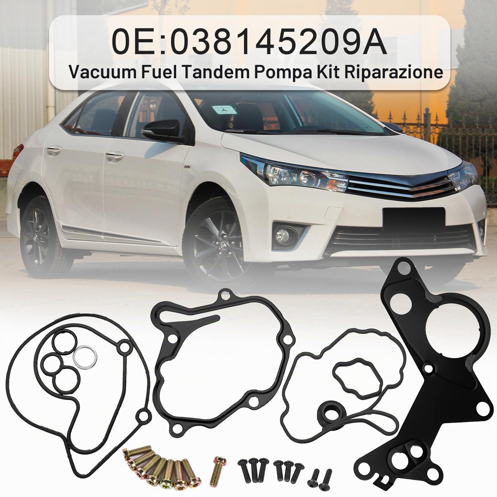 Kit di riparazione della guarnizione della pompa del vuoto del carburante compatibile con A3 A4 A6 Alhambra Fabia Roomster Oc-tavia Bor-a Caddy Golf 1.2TDI 1.4TDI 1.9TDI 2.0TDI 038145209A 038145209Q