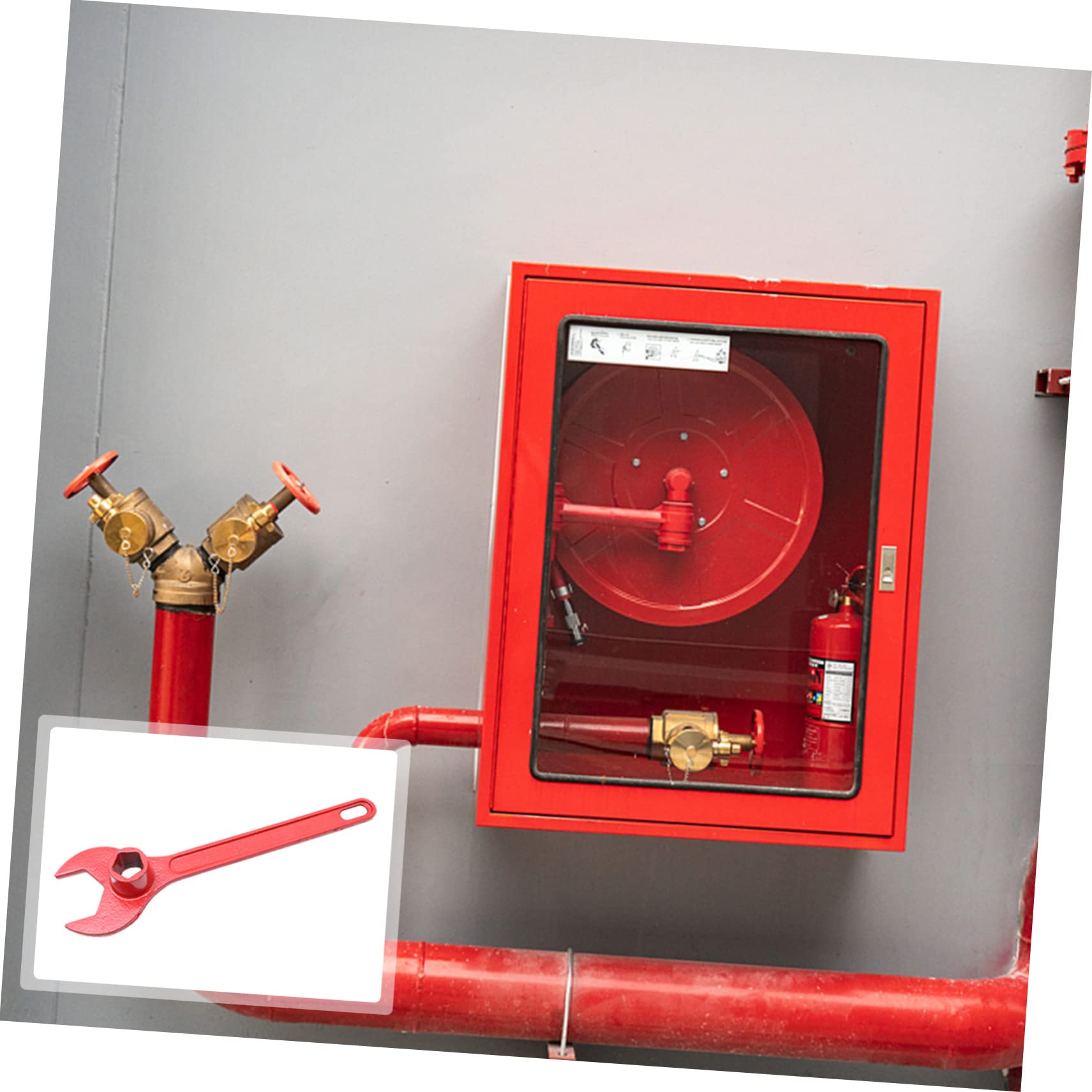 DOITOOL Chiave Design Robusto e Funzionale per Antincendio in Ghisa Rossa e Ghisa Rossa Idrante ad Alta Affidabilità Uso di Emergenza Domestica e Professionale