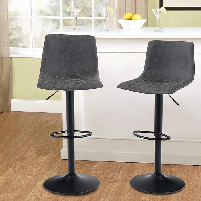 Buy MAISON ARTS Bar Stools Set of 2 for Kitchen Counter Adjustable