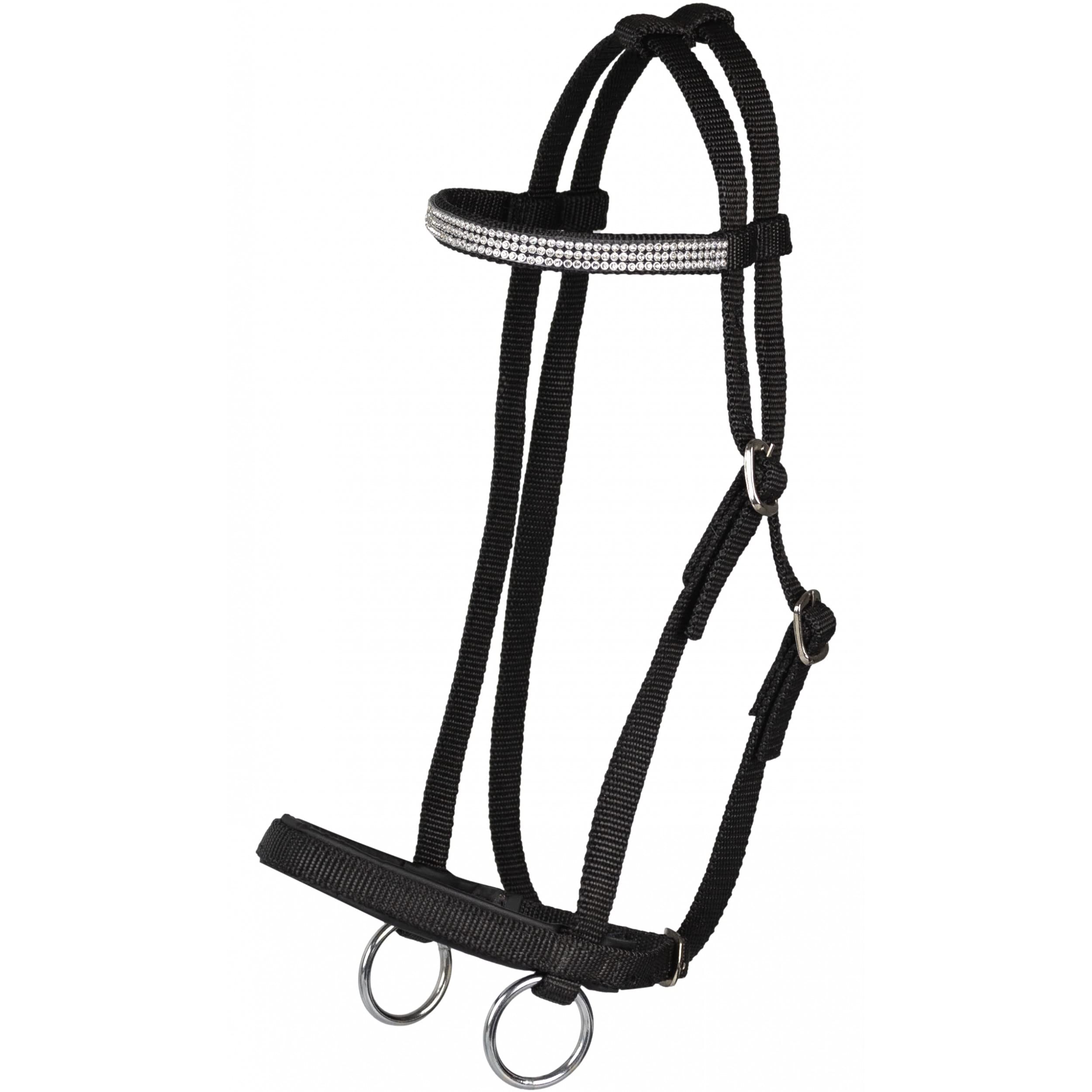 Holzpferd Sattel Set Advanced Kunstleder Schwarz Größe 12"