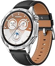 GIOPUEY Bands Compatible with Huawei Watch GT 6 46mm/6 Pro/GT5/5 Pro/GT 4, Genuine Leather Strap [Wear-Resistant] [Breathable] Bracelet – Black