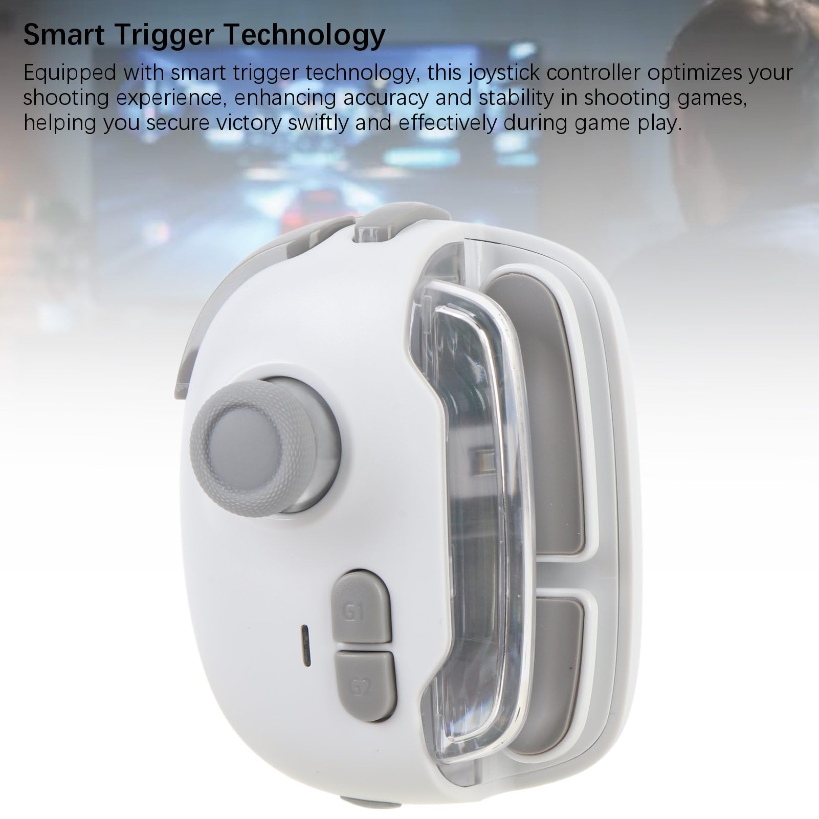 Mobile Game Controller, Bluetooth Wireless Macro Recording Gamepad with Phone Triggers, Compatible with iOS and Android Smartphones, App Support for Video Games