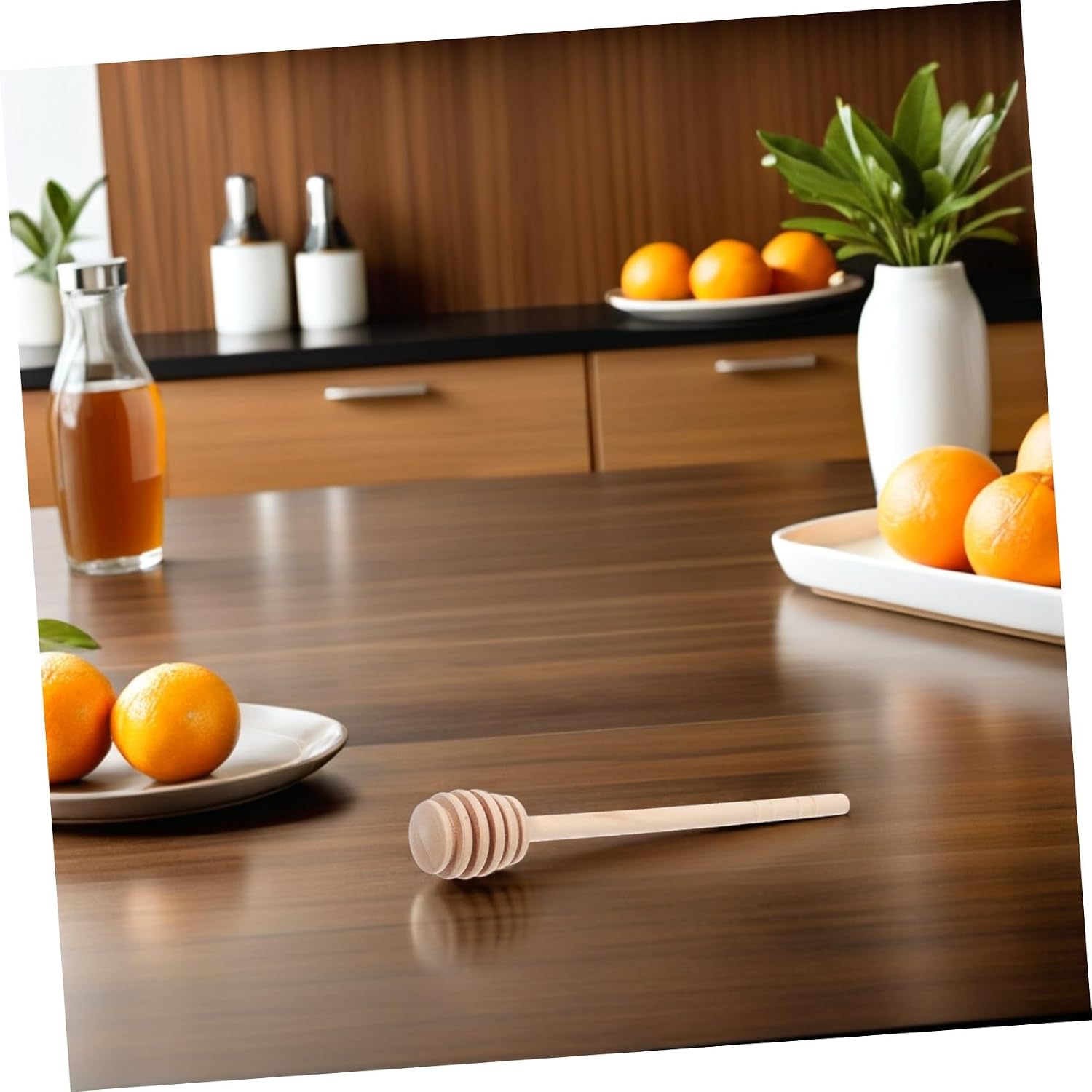 Beavorty 40pcs Wooden Honey Dipper Sticks for Honey Lovers with Elegant Table Appeal for Desserts Maple Syrup and Chocolate Distributing