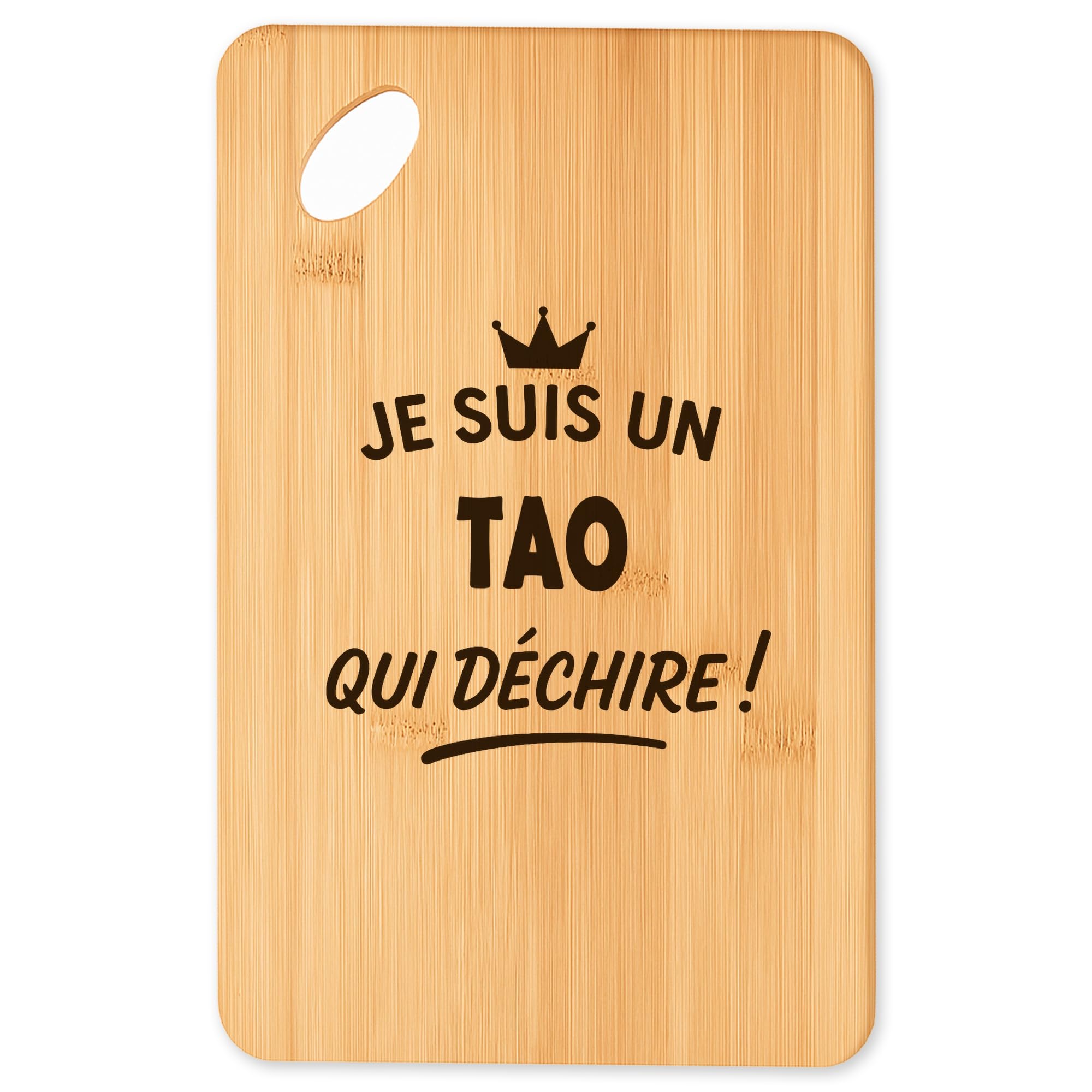 Planche à découper Tao qui dechire 2 plateau apéro en bambou