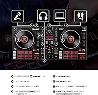 Vista 2 de Paquete de Controlador de DJ - Set de DJ con 4 Decks, Mezclador de DJ, Interfaz de Audio, Pantallas de Rueda Jog, FX y Auriculares de DJ - Numark