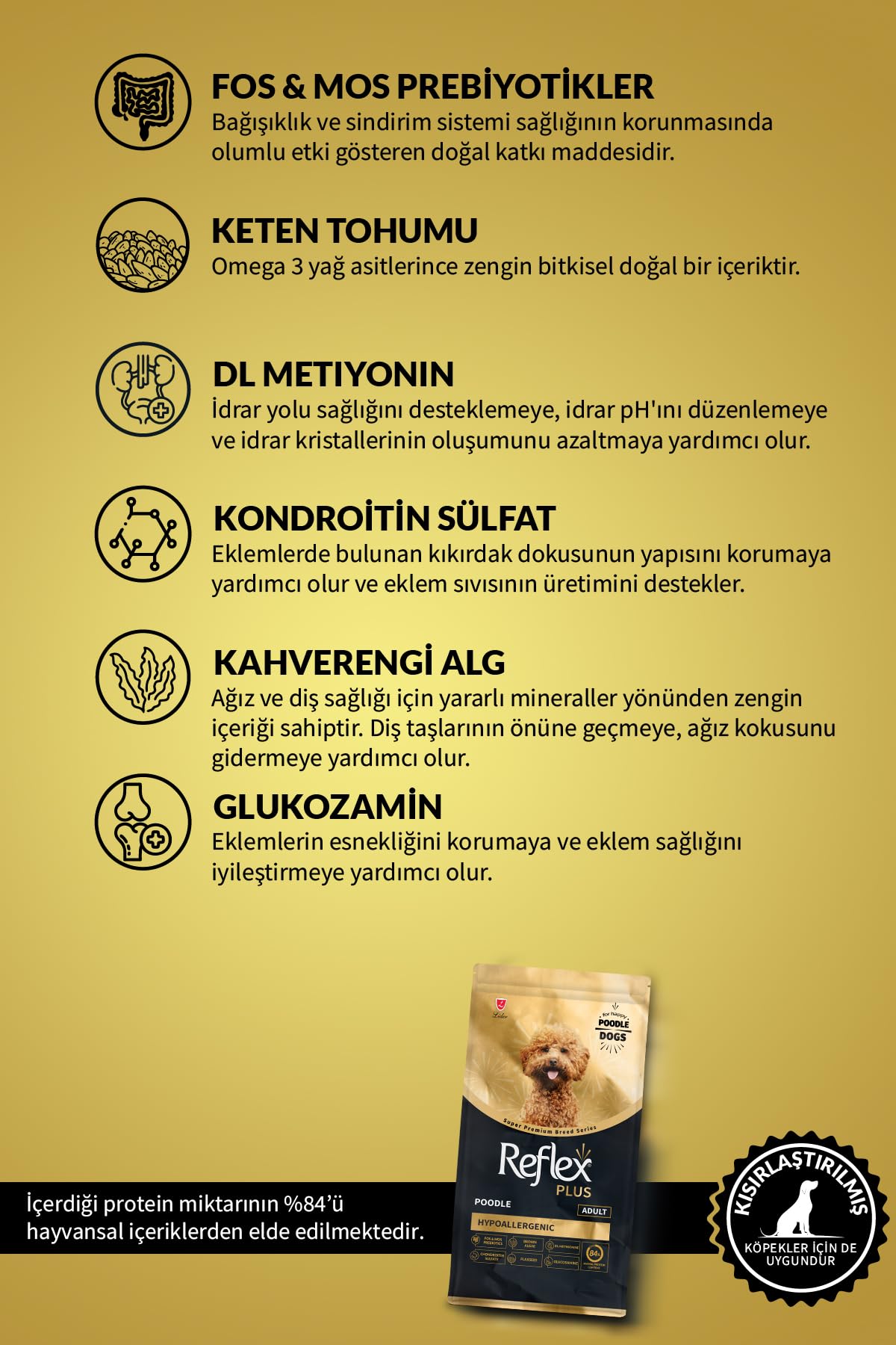 Reflex Plus Poodle Yetişkin Köpek Maması 2 Kg (2 paketi)