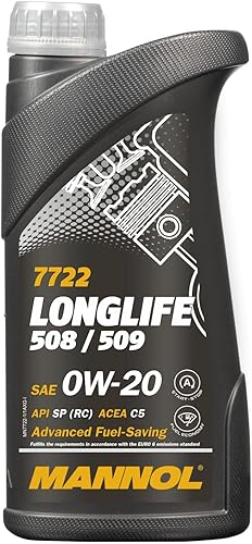 Mannol Aceite de motor totalmente sintético premium para los últimos modelos de gasolina turboalimentada Volkswagen - 0W-20 (1L)