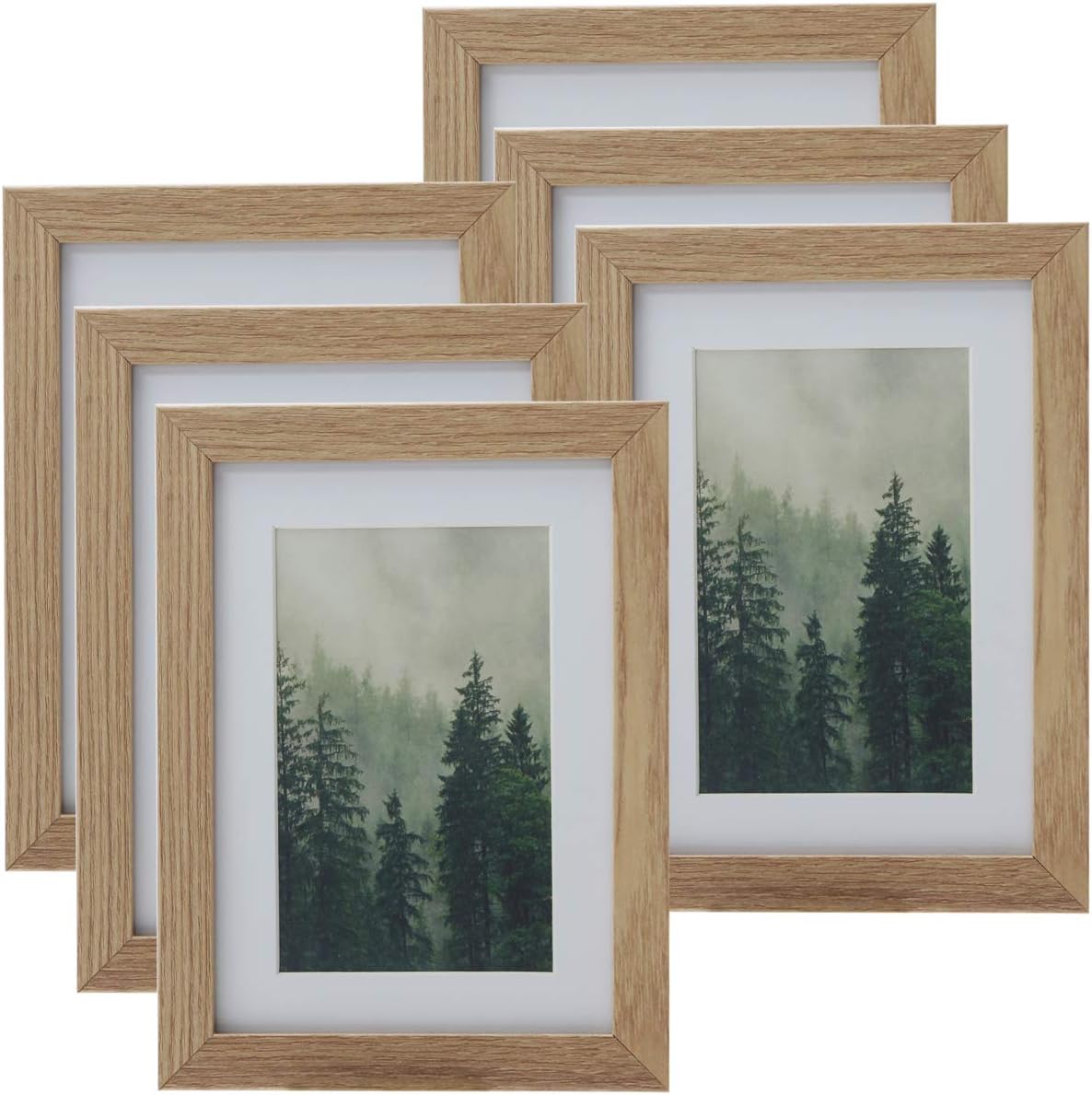 Home Ikea 5x7 Picture Frame Set and Wall Hangers Perfect for Family