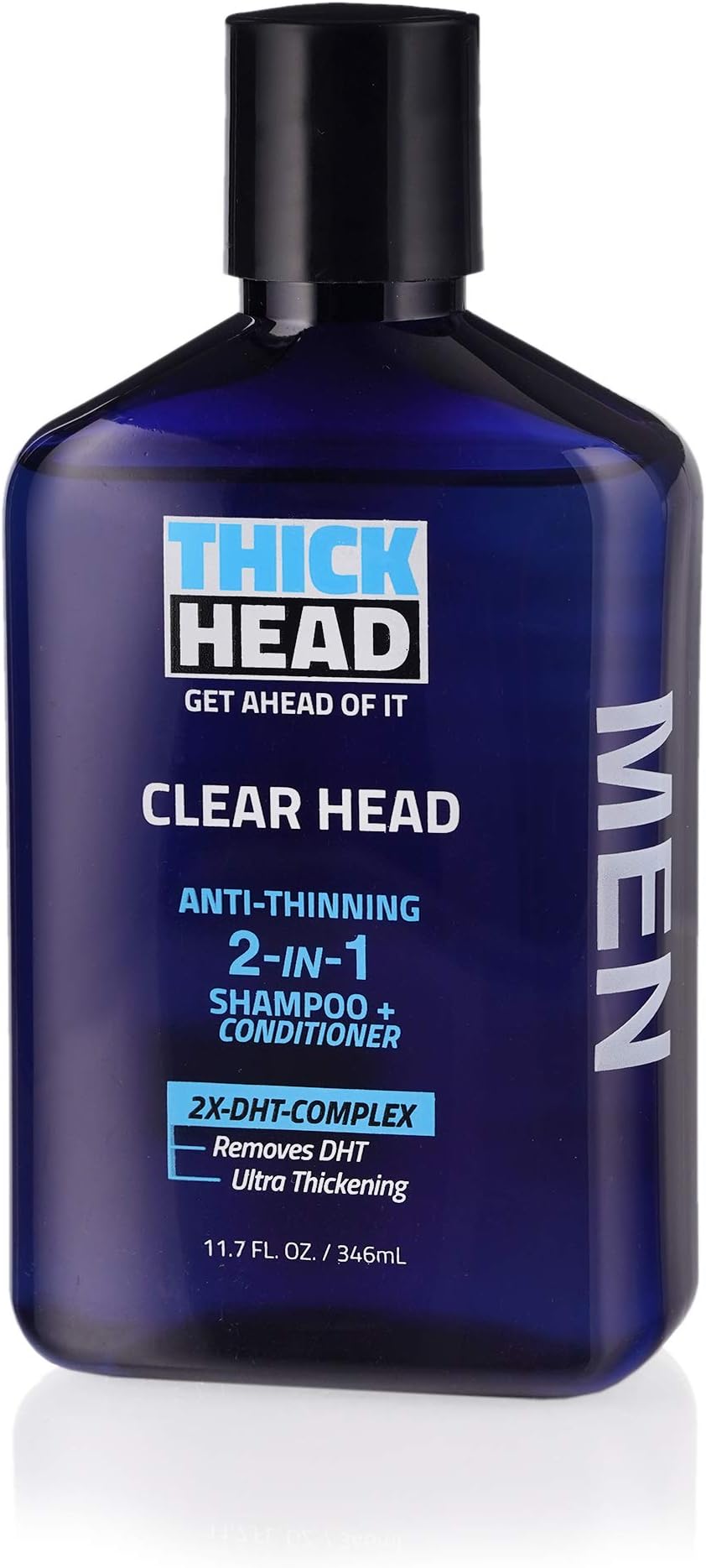 Clear Head Anti-Thinning 2 in 1 Shampoo and Conditioner for Men For Thicker Fuller Hair 11.7 oz