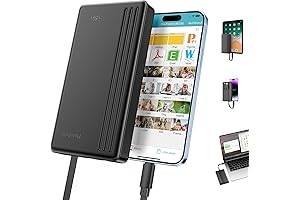 2TB External Hard Drive Compatible with iPhone, iPad, MacBook, Windows Computer, USB C Android Phones