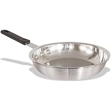 Crestware Commercial Grade, FRY08H, 8.5" Inch Natural Induction Fry Pan with Handle Package of 1