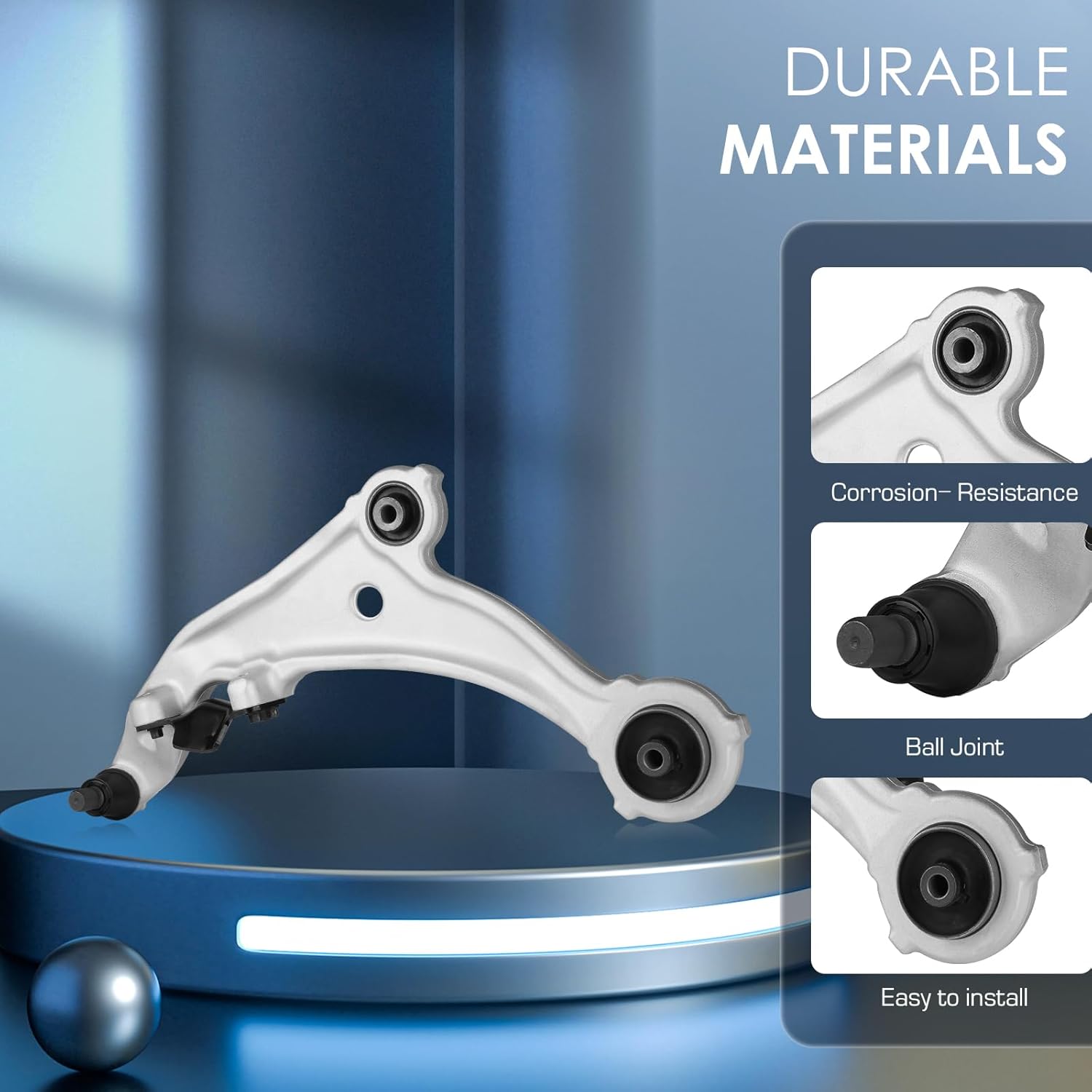 Front Lower Control Arms Fit for Nissan 3.5 3.5L Murano 2009 2010 2011 2012 2013 2014, Suspension Kits, Replace RK622157 RK622158-2pcs