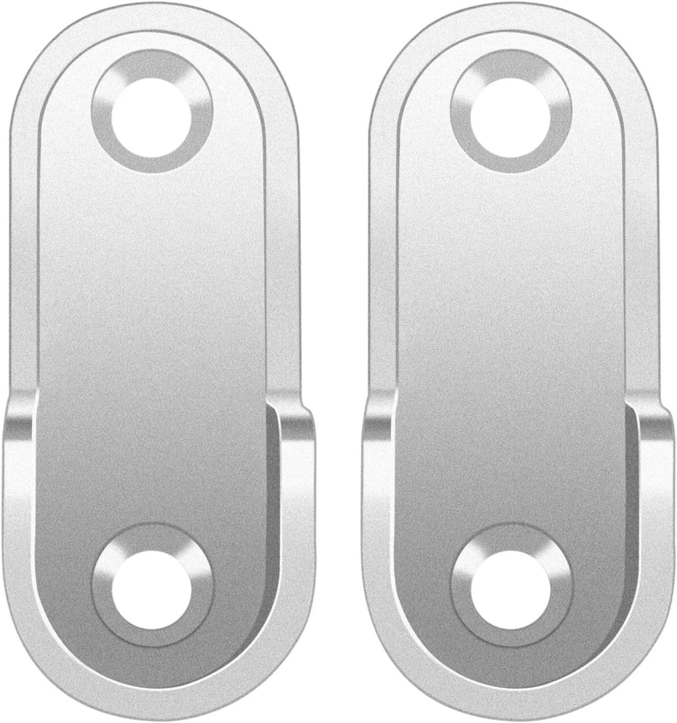 Closet Rod Brackets 40Pcs Oval Wardrobe Hanging Rail Rod End Bracket Support for Closet Bathroom