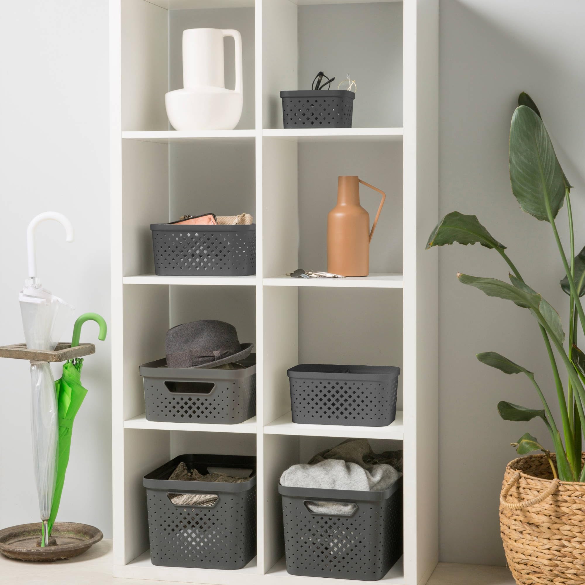 Image secondaire de Panier de Rangement Empilable SUNDIS Pixel en Plastique Recyclé - 1,5L