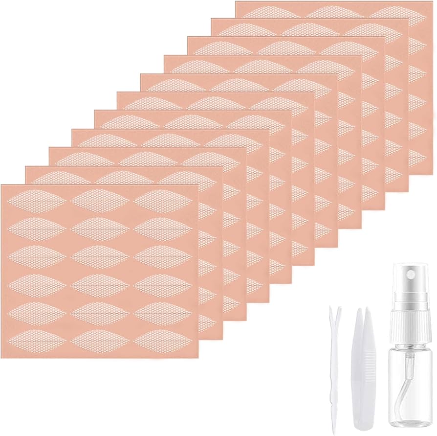 Amazon.co.jp: ふたえテープ メッシュ 384枚 水で貼る【幅広タイプ