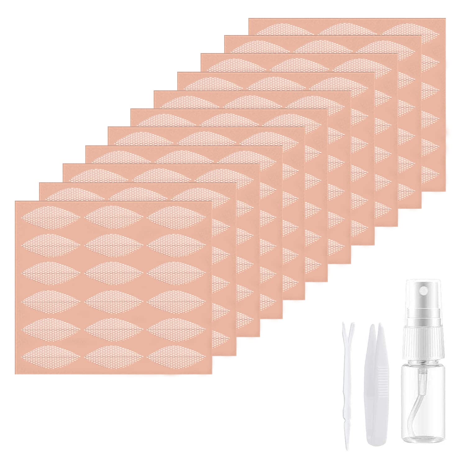 Amazon.co.jp: shefun ふたえテープ メッシュ 384枚 水で貼る【幅広