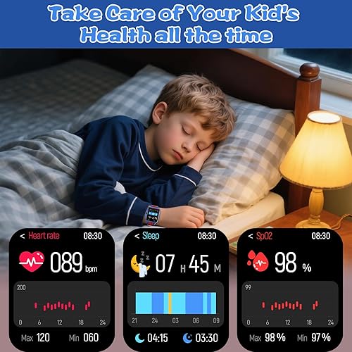 Miniatura 3 de Smart Watch for Kids Boys Age 5-12, Ai Functions Games HD Touch Screen Watches with Video Camera Music Player Pedometer Heart Rate Sleep Tracker